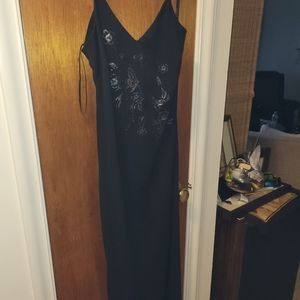 Women's spaghetti strap gown